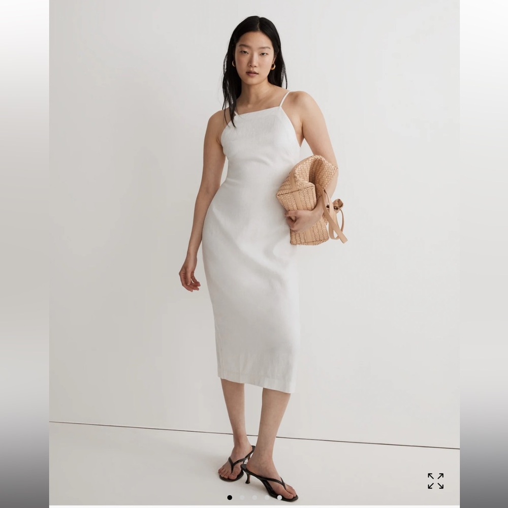 Madewell White Linen Dress